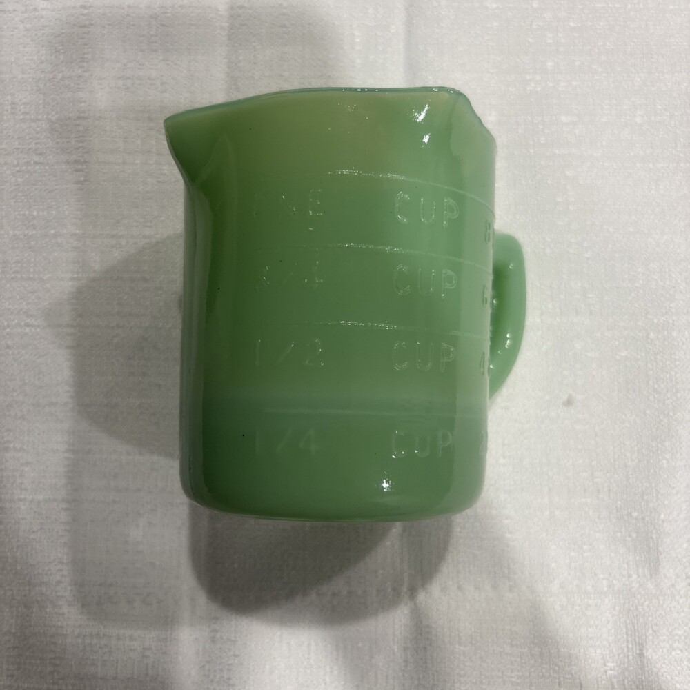 Antique Vintage Style 1 Cup Jadeite Depression Glass Retro